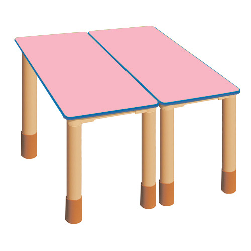 분홍 대형 안전 사각  2조각 높이조절 책상