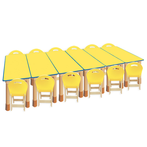 노랑 안전 6조각 12인 사각 높이조절세트
